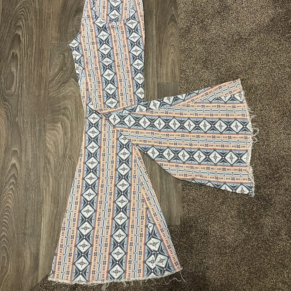 Boho Patterned Flared Pants